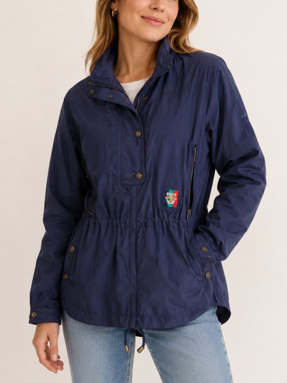 Vintage Sun Ice Women's Utility Jacket Blue Full Zip Size M 90s Outdoor Shell